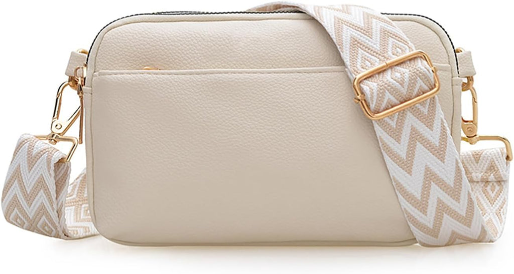 Women’s Vegan Leather Crossbody Bag – Adjustable Shoulder Purse