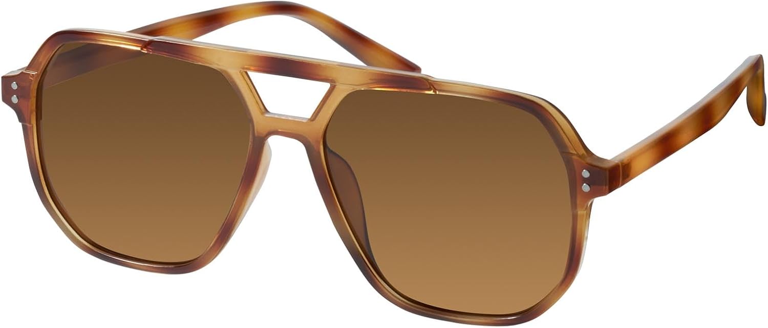 Women’s Oversized Aviator Sunglasses – Polarized UV Protection