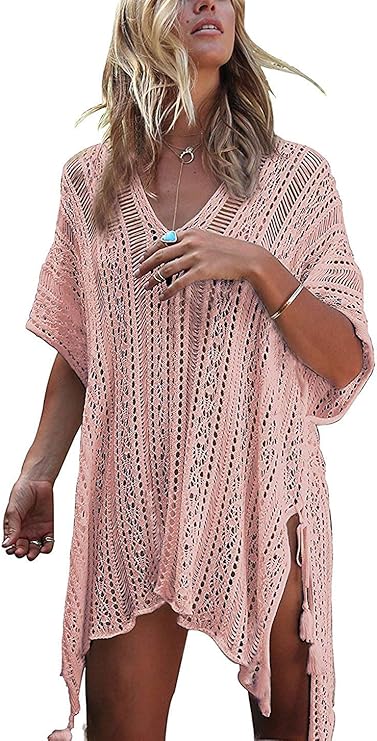 Women’s Crochet Bikini Cover-Up – Summer Beach Swimsuit Swimwear