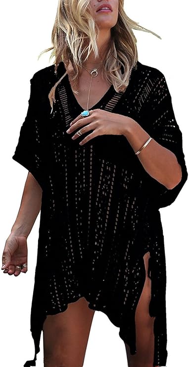 Women’s Crochet Bikini Cover-Up – Summer Beach Swimsuit Swimwear