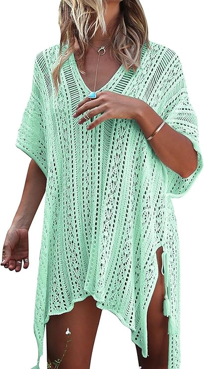 Women’s Crochet Bikini Cover-Up – Summer Beach Swimsuit Swimwear
