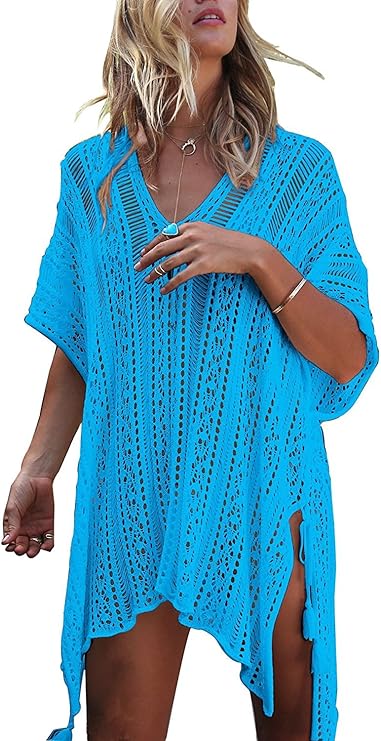 Women’s Crochet Bikini Cover-Up – Summer Beach Swimsuit Swimwear