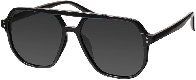 Women’s Oversized Aviator Sunglasses – Polarized UV Protection