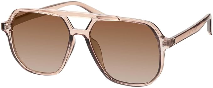 Women’s Oversized Aviator Sunglasses – Polarized UV Protection