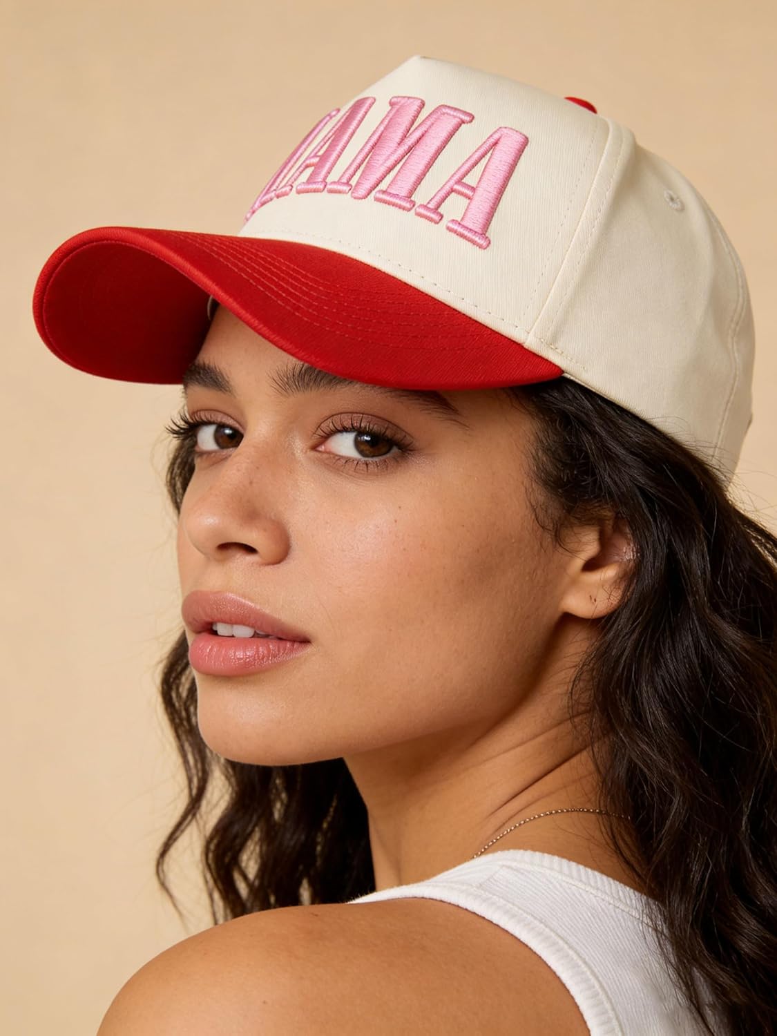 Vintage Mama Trucker Hat – Women’s Snapback Baseball Cap for Moms