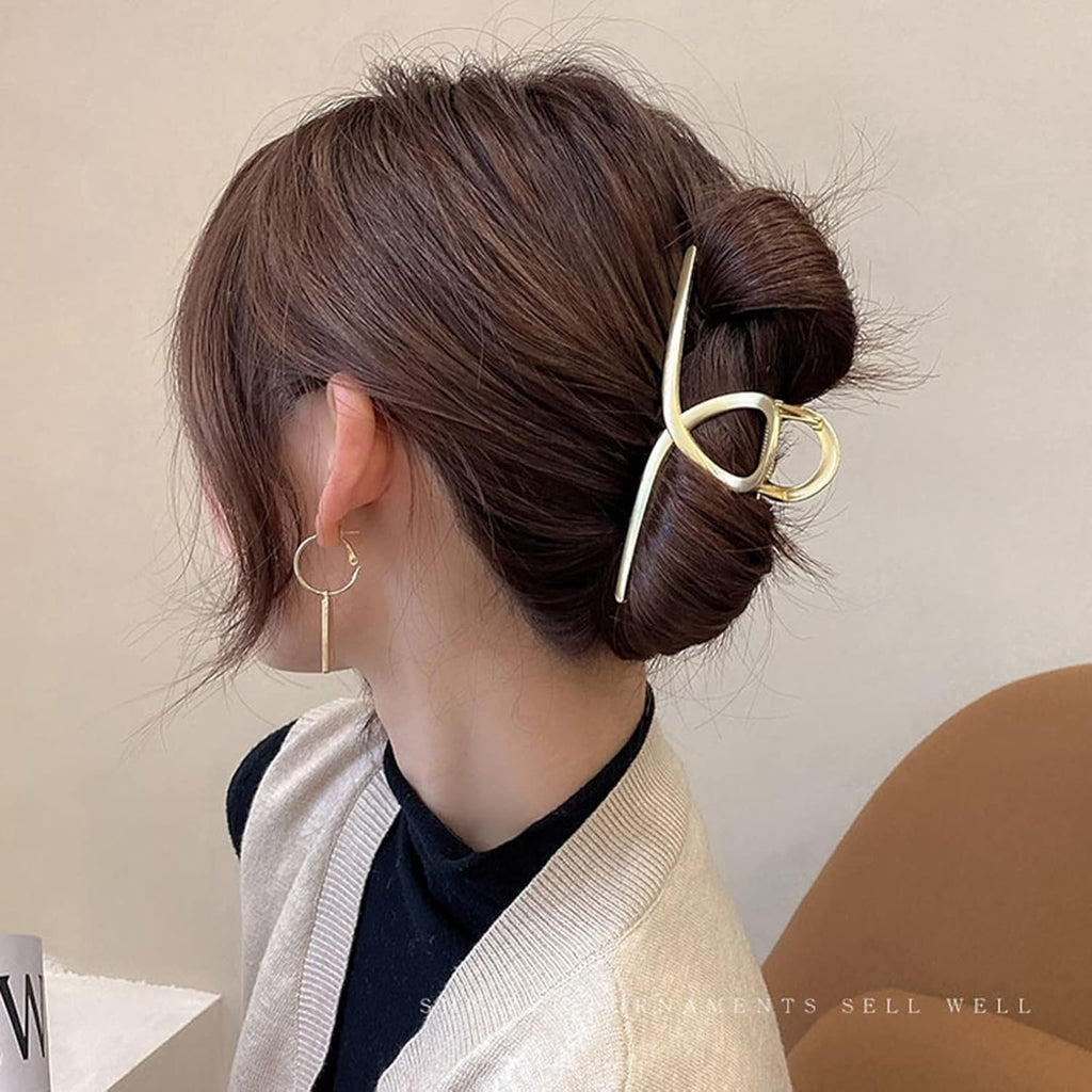 3-Piece Large Metal Claw Clips – Strong Hold Non-Slip Hair Clips for Thick Hair