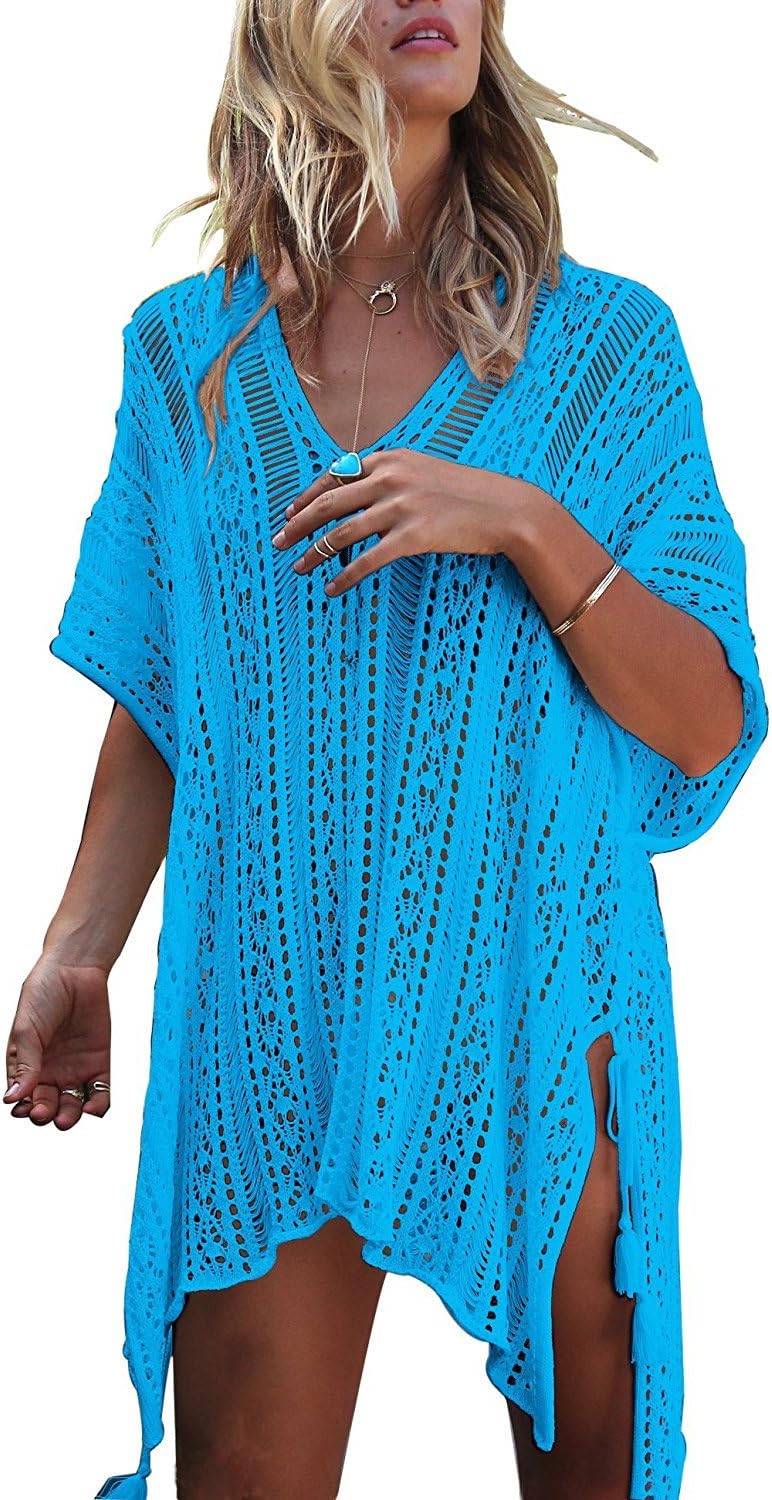 Women’s Crochet Bikini Cover-Up – Summer Beach Swimsuit Swimwear