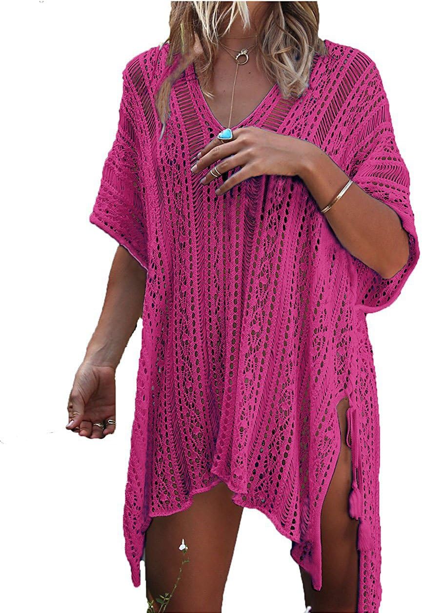 Women’s Crochet Bikini Cover-Up – Summer Beach Swimsuit Swimwear