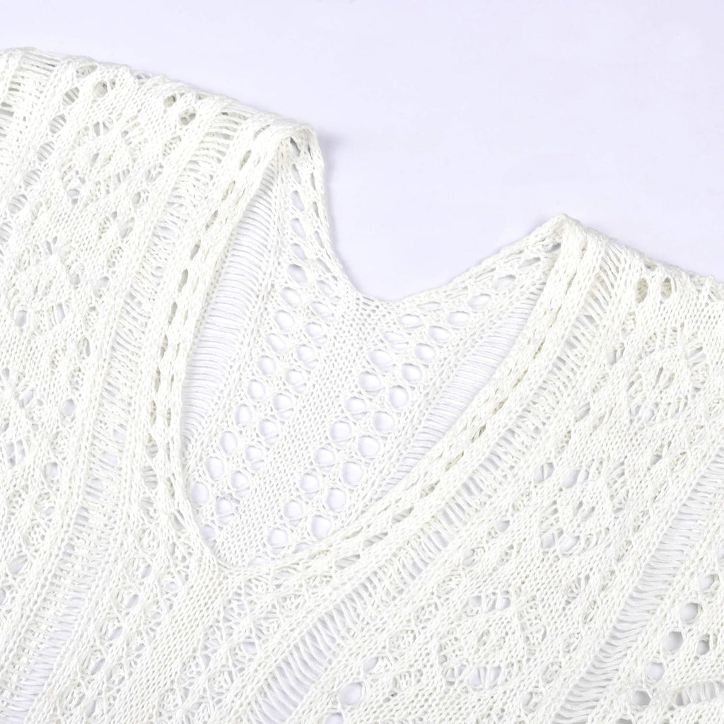 Women’s Crochet Bikini Cover-Up – Summer Beach Swimsuit Swimwear