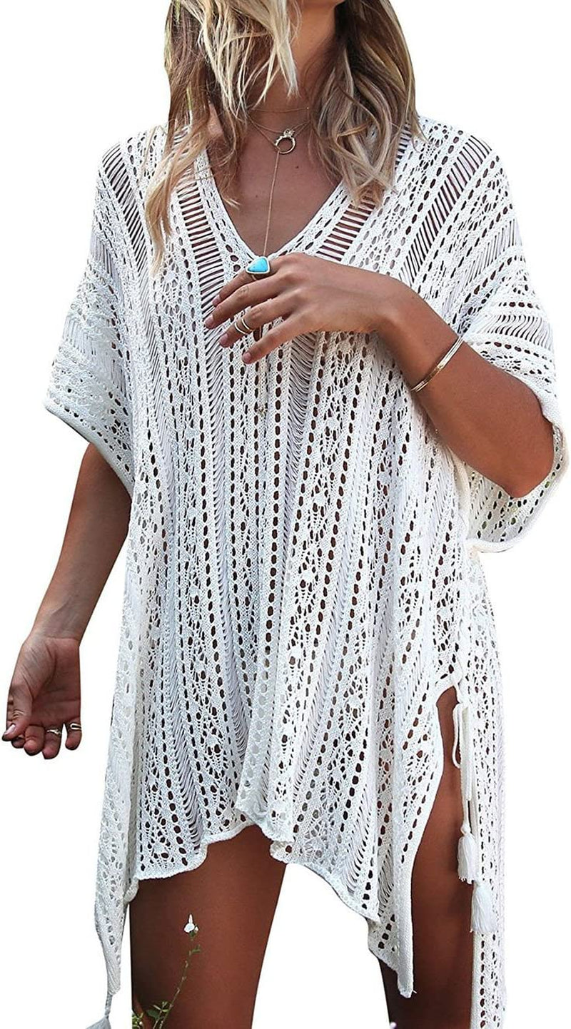 Women’s Crochet Bikini Cover-Up – Summer Beach Swimsuit Swimwear